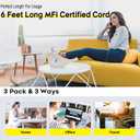Fast Charger iPhone,i Phone Charge Cable,3Pack iPhone Charger Fast Charging 6Foot Phone Charging USB C Charge Adapter 6FT Type C to Lightning Cable for iPhone 14 Pro Max/14 Plus/13/12 Mini/11/10/XS/SE