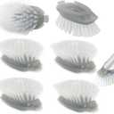 Brush Refills for OXO Dish Brush - 6 Pack Dish Brush Cleaning Soap Dispensing Head Replacement for Scrubber (Grey)
