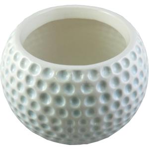 Accents & Occasions Ceramic Golf Ball Planter or Flower Arrangement Vase, 3-3/4-Inch