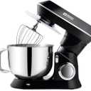 Kitchen in the box Stand Mixer, 900W 7.5QT Kitchen Electric Mixer, 6-Speed Tilt-Head Food Mixer for Baking with Dough Hook,Wire Whip,Beater (Black)
