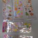 Puffy Stickers for Kids Toddlers, Small 3D Sticker Variety Pack, Kid Stickers Sheets Bulk, Mini Party Favor for Kids Boy (Dinosaur Car Animal Dog Flower Heart Number Food Truck) 24 Sheets (24 Sheets, Variety Pack)