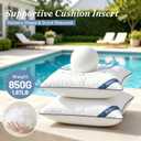 Atarashi 20 x 20 Outdoor Pillow Inserts(Set of 2) - Waterproof Decorative Square Throw Pillows for Couch Sofa Bed Patio Furniture, Garden & Patio, White 20x20 inch