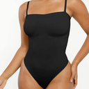 Strapless Body Shaper Tummy Control for Women Thong Seamless Body Suit Shapewear Strapless Bodysuit Shapewear (Small, 1# Black-strapless)