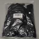 Women's Long Sleeve Crewneck Knit Tops Dressy Casual (Black, XXL)
