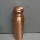 Copper Water Bottle - 34oz - Handcrafted Ayurvedic 100% Pure Copper Water Bottle for Drinking |Men & Women| Leak-Proof Lid BPA Free Non-Insulated & Eco Friendly with Premium Quality for Sport & Travel