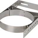 8 Inch Wall Support Bracket for Wood Stove Pipe, 6" Double Wall Chimney Pipe, 304 Stainless Steel Adjustable Wall Bracket, Chimney Pipe Holder, Fireplace Pipe Wall Bracket