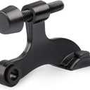 HOMOTEK 8 Pack Hinge Pin Black Door Stopper,Adjustable Deluxe Heavy Duty Door Stopper 2-1/2"x1-3/4,with Black Rubber Bumper Tips