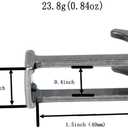2 x 1.5"(38mm-40mm) Belt Loop Keeper Men's Belt Buckle Accessories Metal Replacement Letter Loop Silver