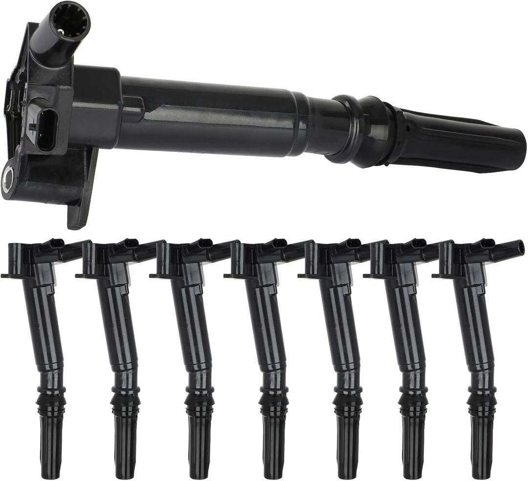 ECCPP ignition coils Pack of 8 UF865,coils packs,for Ford F-250 Super Duty 2018-2020,F-350 Super Duty 2018-2020,E-350 Super Duty 2018-2019,E-450 Super Duty 2019,6.2L HL3Z12029B,E1365,ICA36236