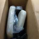 Monhey Office Chair Ergonomic Desk Chair with Lumbar Support&Headrest&Flip-up Arms Height Adjustable Rocking Swivel High Back Computer Chair Warm Taupe Mesh Study Chair (02White+Khaki)