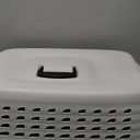 Petmate Compass Fashion Kennel Cat and Dog Kennel, 10-20 lb., Pearl White/Black, Made in USA