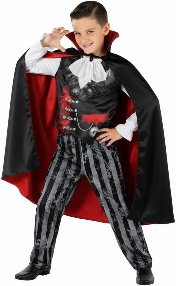 Morph Vampire Costume Kids, Vampire Costume For Boys, Scary Boys Halloween Costumes For Kids Dracula (4-6 Years)