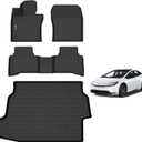 AIPOIL Floor Mats & Cargo Liner Set for 2023 2024 2025 Toyota Prius & Prius Prime (PHEV) All Weather Protection Anti-Slip Automotive Floor Liners Full Set Automobile mats Accessories, Black
