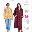 Burda X05747BURDA Misses' Loose-Fitting Jacket and Lined Trench Coat Sewing Pattern Packet, Design Code B5747, Sizes 20-30 (46-56)
