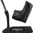 Pyramid Golf Blade Putter w/ Premium Headcover - 33° Mens Golf Putters, Left Handed Putters for Men. Gear Effect Design & Alignment Grooves, USGA/ R&A Legal