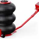 Air Jack, 3 Ton/6600 lbs Car Jack, 3-5 s Fast Lifting Pneumatic Jacks with Long Handle, Lift up to 17.7 inch Pneumatic Air Jacks for Cars and Trucks, Garages, Repair (Red)