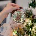 2 x Bigfoot Carrying Gnomes - Bigfoot Christmas Ornament Decorations - Sasquatch Christmas Ornament - Gnomes Christmas Ornaments - Gnomes Christmas Decorations - 3.6 in Acrylic - Funny Gag Gifts