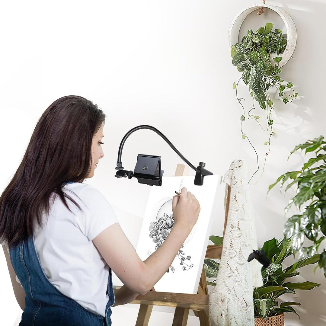 Camera Lucida Drawing Tool, Updated Artist Drawing Tool, Projector Drawing Tool with Adjustable Pea Jig, Black