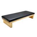 TANG SONG Rectangle Sponge Manicure Hand Rest Pillow Wooden Nail Stand Hand Holder Nail Table Manicure Armrest Cushion (Black-4.1"x 11.8" LxW)