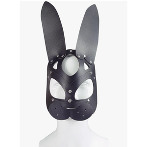 Women Sexy Bunny Mask,Sexy Role Play Rabbit Costume,Halloween Bunny Mask,Leather Animal Masquerade Rabbit Masks for Night Club Cocktail