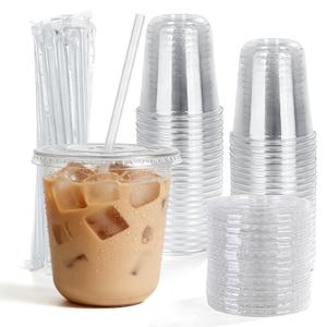 Astomi 16 oz Disposable Plastic Cups, BPA-Free, 200 Packs