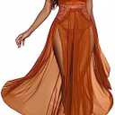 Avidlove Women Lingerie Deep V Neck Nightwear One Piece Sexy Nightgowns Mosaic Lace Mesh Dress, M