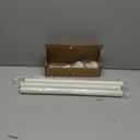 Wolistsa Antique White Curtain Rods for Windows 30 to 56 Inch, Decorative Heavy Duty Single-Side Adjustable 1'' Diameter Off White Drapery Rod, Vintage Rustic Metal Curtain Pole for Farmhouse