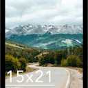 Wood 15x21 Picture Frame Black for Wall Hanging, 15 x 21 Frame Photo Frame for Wall Horizontally or Vertically, Black, 1 Pack