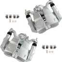 cciyu Rear Left & Right Disc Brake Calipers With Bracket, Size: Rear[18B5493+18B5492]
