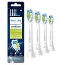 Philips Sonicare W DiamondClean - Genuine Replacement Electric Toothbrush Heads, White, 4 Pack One Year Supply, HX6064/65