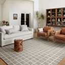 Loloi Chris Loves Julia Polly Collection POL-05 Accent Rug 2'-3" x 3'-9" Slate/Ivory Rectangular 0.38" Thick
