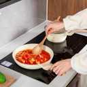 Wooden Spoons for Cooking, MZROO Wooden Spoon 12.5 Inch Long Handle Wooden Cooking Spoon Mixing spoons Tasting Spoons for Nonstick Cookware