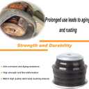 iKer Body Mount Bushing Kit Compatible with Ford F250 F350 2008-2016 Super Duty 2WD 4WD, Polyurethane Cab & Body Mount Steel Sleeves & Hardware. Black