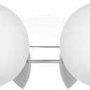 Hanaloa Chrome Globe Bathroom Vanity Light Fixtures, Modern 4 Lights Wall Lighting, Porch Wall Mount Light Fixture for Bathroom, Over Mirror Cabinets Hallway Stairs