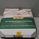 GRT King Waterproof Mattress Protector Rayon Bamboo - 3D Air Fiber Cooling Mattress Cover Breathable Ultra Soft, Mattress Pad Noiseless Fits up to 26'' Deep Pocket Washable, King, Rayon Bamboo-Stripe