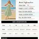 Newshows Women's 2024 Summer Midi Dresses Sleeveless Crewneck Beach Boho Casual Loose Long Flowy Tiered Sundress with Pockets (Green, S)