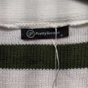 PRETTYGARDEN Women's Winter Striped Cardigan Sweaters Long Sleeve Button Down Open Front Chunky Knit Oversized Sweater Coat (S, Striped Beige Black)