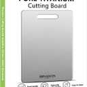 Titanium Cutting Boards For Kitchen, 100% Pure Cut Titanium Cutting Board, Food Grade Quality, Double-sided non-toxic, Easy To Clean, Dishwasher Safe And Will Not Absorb Odors(14L*10W)