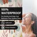 Modern Bohemian Shower Curtains with Sun and Floral Decor,Boho Shower Curtains for Bathroom,Waterproof Polyester Fabric Bath Curtain,72x72 Inch (3)