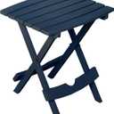 Adams Quik-Fold Side Table - Midnight, 15.125" X 17.375" X 19.625"