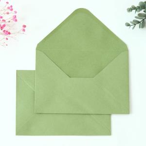100 Pack A7 Envelopes, 5.25 x 7.25'' Sage Green Envelopes, Perfect For 5 x 7'' Wedding Invitation Cards, Graduation Invite, Greeting Cards, Announcements, Photos