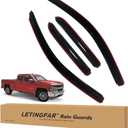 in-Channel Rain Guards for Chevy Silverado/GMC Sierra 1500 2014-2018 Double Cab, Side Window Deflectors, Window Visors for Silverado/Sierra 1500,for Silverado/Sierra Car Accessories
