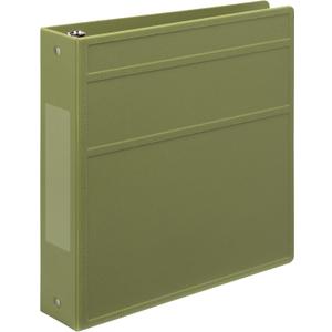 Carstens 2-Inch Heavy Duty 3-Ring Binder - Side Opening, Sage, Durable Plastic, Precision No-Gap Rings, Waterproof Covers, No Pockets, Holds 300 Letter-Sized Sheets, BPA-Free, Made in USA (5826-3R) (Individual, Olive)