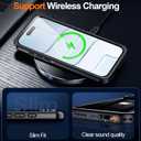 MOZOTER for iPhone Air Case Waterproof,[IPX8 Underwater Case][Full Body Shockproof & Military Dropproof] Clear Sound Quality Built-in Screen Protector for iPhone Air 6.5 inch-Black