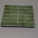 Art3d 10-Sheet Faux Marble Peel and Stick Backsplash Tile for Kitchen Wall Bathroom Countertops, 11.4 inch x 9.1 inch Stick-on Glazed-Ceramic Finish Resist to Water, Heat and Scratches, Green