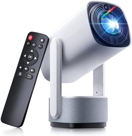 Mini Projector with WiFi and Bluetooth - SOOMFON 4K Support Video Projector with 6W Speaker, Portable Small Movie Projector 270° Rotatable Video Proyector for Bedroom/Wall/Home/iOS/Android/TV Stick
