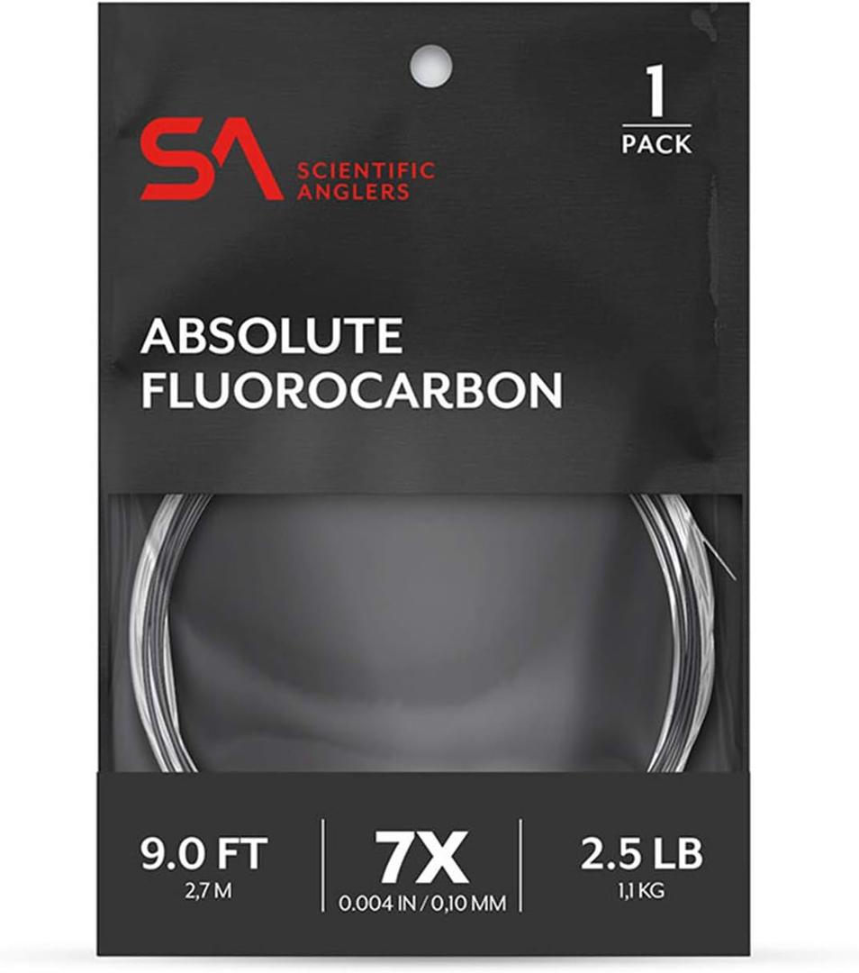 Scientific Anglers Absolute Fluorocarbon Leader (9ft - 5X, Clear)