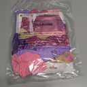 Purple Pink Birthday Decorations Balloons Pink Purple Happy Birthday Banner Cake Topper Fringe Curtain Paper Pom Poms Butterfly Sticker Metallic Hot Pink Heart Star Foil Princess Party Girls Women