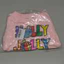 GLIGLITTR Toddler Baby Boy Girl Christmas Sweatshirt Xmas Holly Outfit Jolly Pullover Top Holiday Crewneck Long Sleeve Shirts (12-18 Months, Pink)