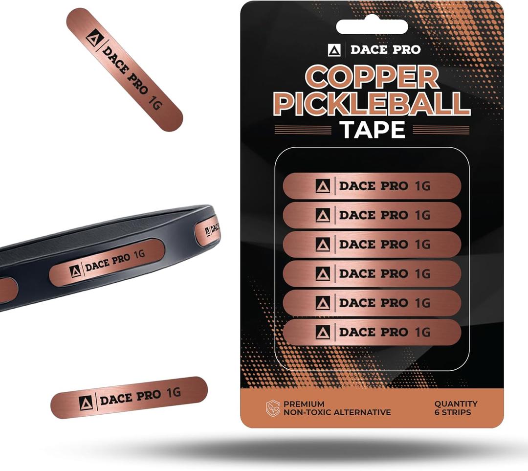 Copper Pickleball Paddle Weights 1g Precision Strips, Pickleball Weights for Paddles, Pickleball Tungsten Tape & Lead Tape Alternative for Paddle Balance, Sweet Spot Control (Lead-Free)